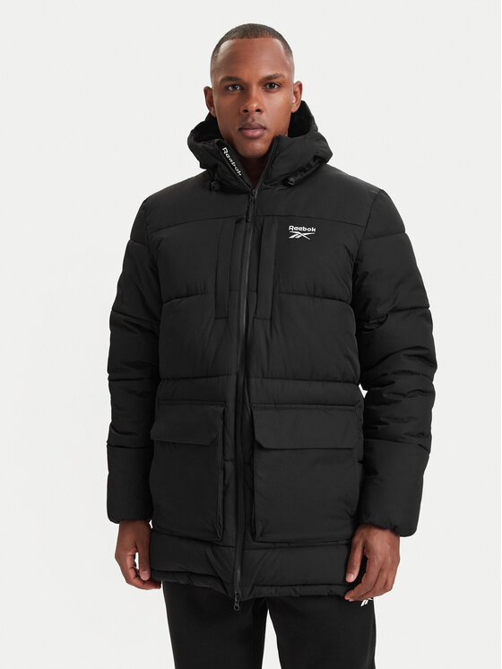 Reebok Kurtka zimowa RCC00077 Czarny Regular Fit