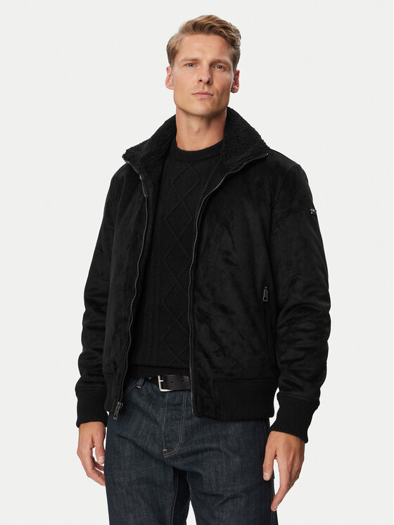 Guess Kurtka przejściowa M6BL41 K6733 Czarny Regular Fit