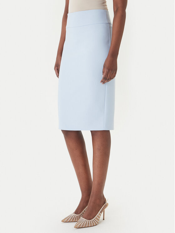 Rinascimento Spódnica ołówkowa CFC0128651003 Błękitny Slim Fit