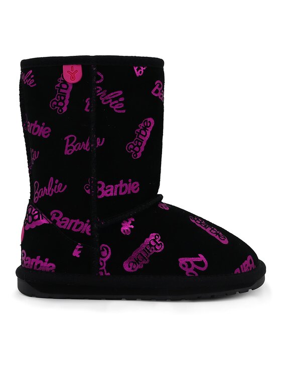 EMU Australia Śniegowce Barbie Wallaby Print Lo K12904 Czarny