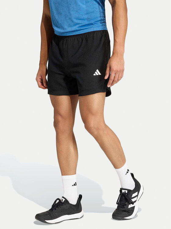 adidas Szorty sportowe D4T Power Essentials KD7729 Czarny Regular Fit