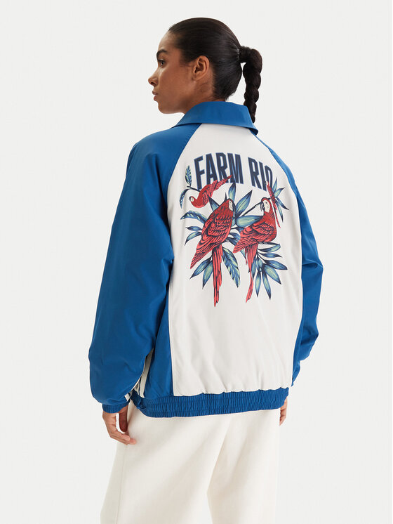 adidas Bluza Farm Rio Premium KD2195 Niebieski Oversize
