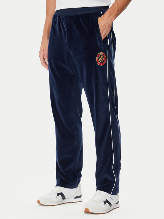 Tommy Hilfiger Spodnie dresowe Gift Crest MW0MW45207 Granatowy Regular Fit