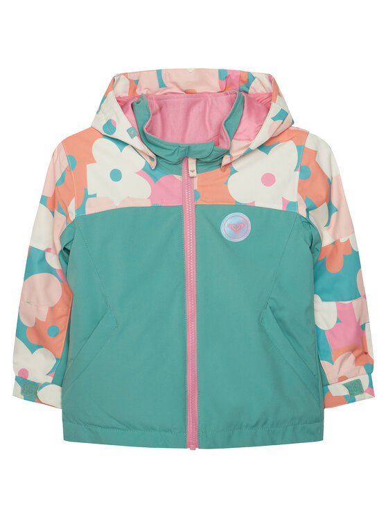 Roxy Kurtka narciarska Snowy Tale ERLTJ03025 Zielony Regular Fit