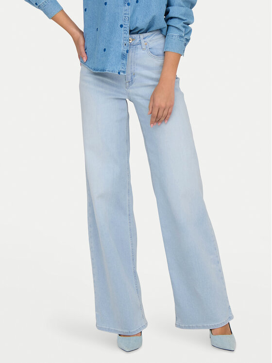 ONLY Jeansy Madison 15338289 Niebieski jasny Wide Leg