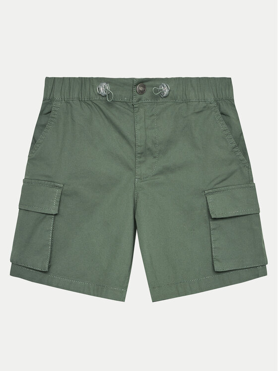 United Colors Of Benetton Szorty materiałowe 4L2VC9031 Zielony Relaxed Fit