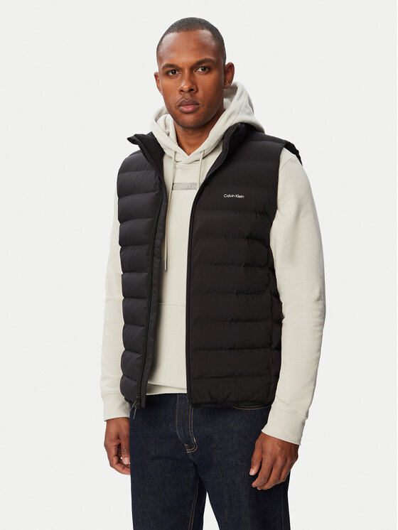 Calvin Klein Kamizelka Classic LV04LG504G Czarny Regular Fit