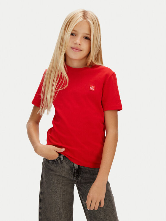 Calvin Klein Jeans T-Shirt IU0IU00543 Czerwony Regular Fit