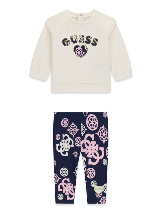 Guess Komplet bluza i legginsy A6BG11 K5977 Kolorowy Regular Fit