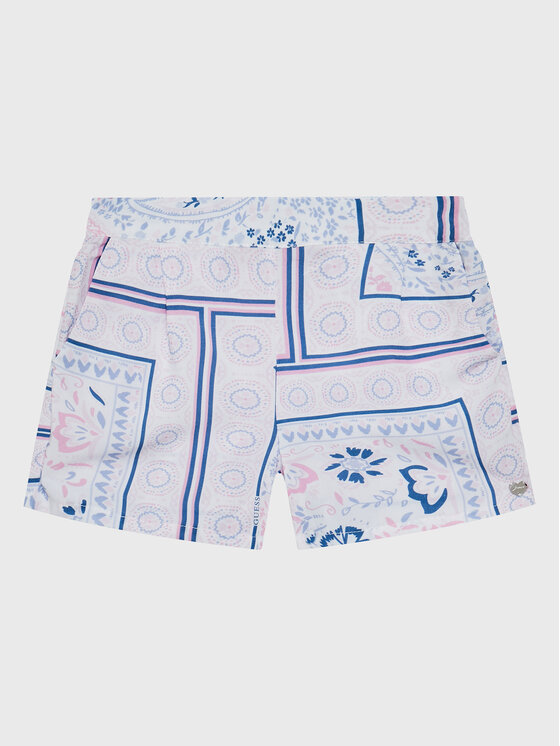 Guess Szorty materiałowe K3GD06 WFBN0 Niebieski Relaxed Fit