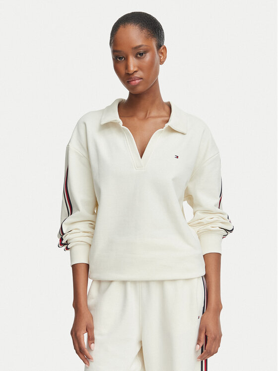 Tommy Hilfiger Bluza Rugby UW0UW06629 Kremowy Relaxed Fit