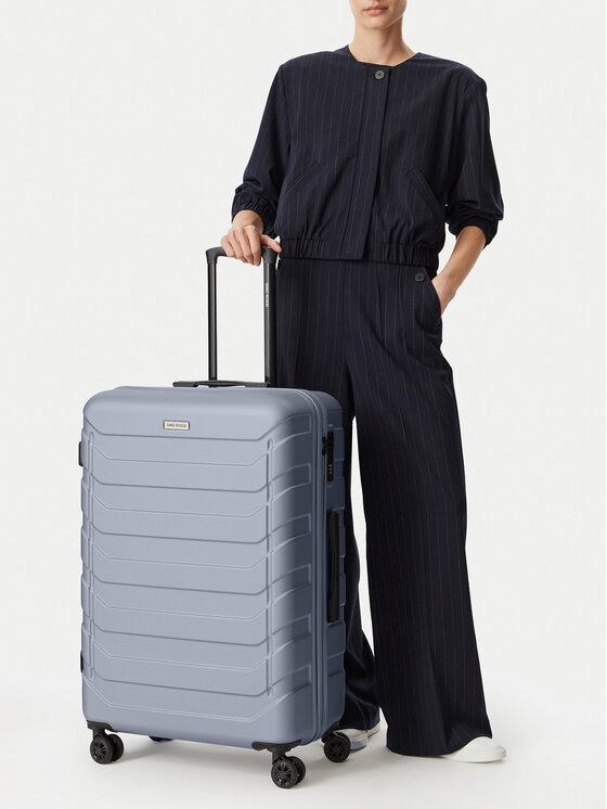 GINO ROSSI Walizka duża CEO-GIN-L-003-05-SILVER3 Srebrny