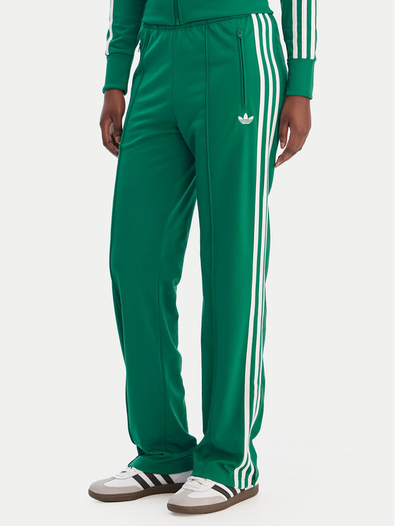 adidas Spodnie dresowe Firebird Classic KD3649 Zielony Regular Fit
