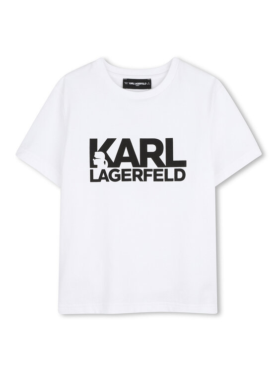 Karl Lagerfeld Kids T-Shirt Z31098 Biały Regular Fit