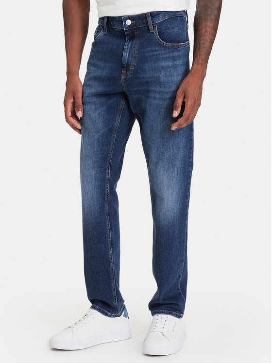 Tommy Jeans Jeansy Austin DM0DM23913 Granatowy Slim Fit