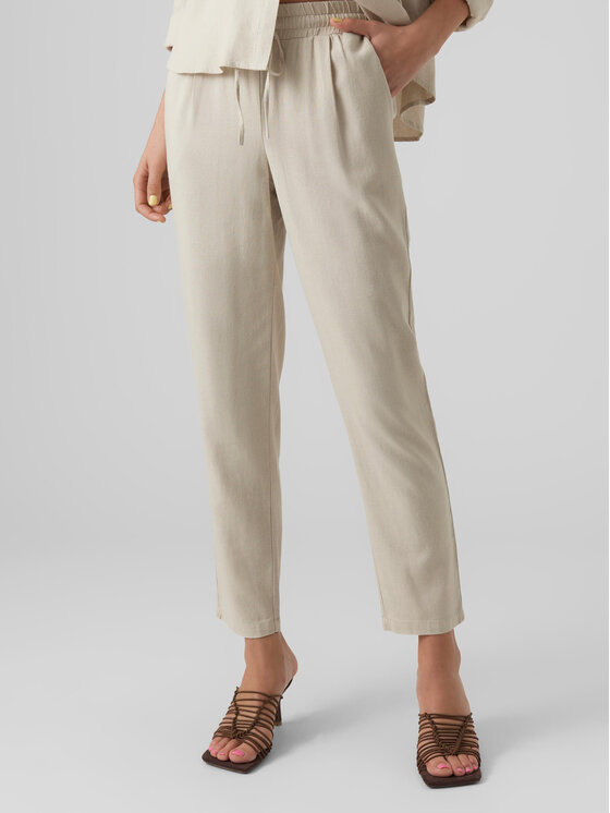 Vero Moda Spodnie materiałowe Jesmilo 10279691 Szary Regular Fit