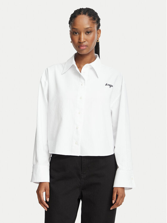HUGO Koszula Enigma_B 50569867 Biały Relaxed Fit