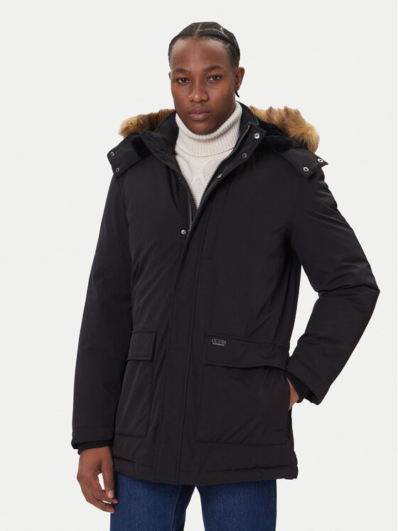 Guess Kurtka puchowa M5BL2G W2712 Czarny Regular Fit