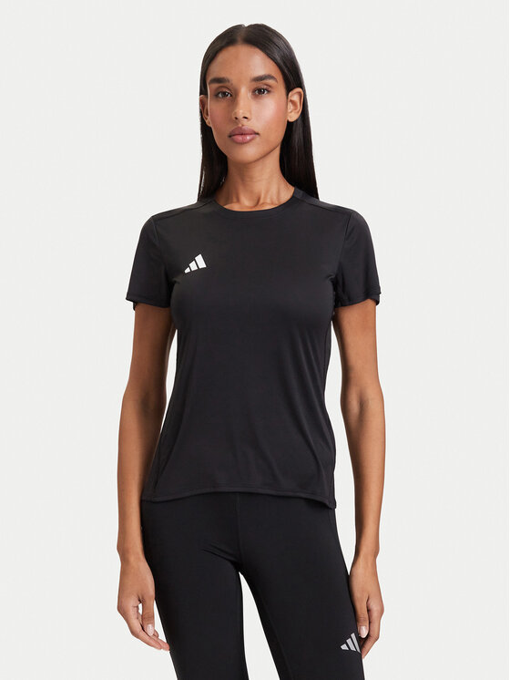 adidas Koszulka techniczna Adizero Essentials Running IN1172 Czarny Slim Fit