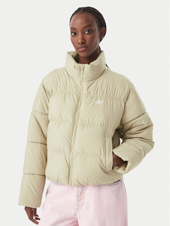 adidas Kurtka zimowa KR9580 Beżowy Regular Fit
