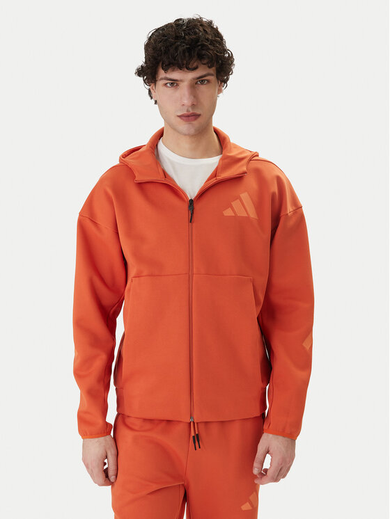 adidas Bluza Z.N.E. KE4679 Pomarańczowy Regular Fit