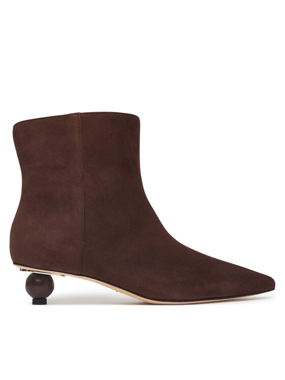 Weekend Max Mara Botki Wkacapanna 2625796014 Brązowy ciemny
