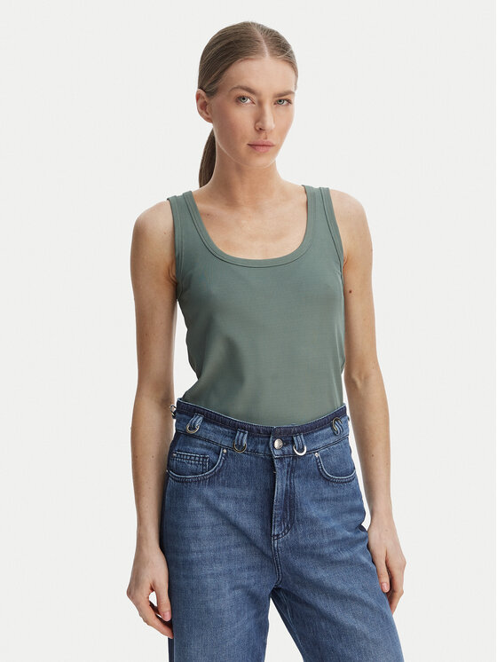 Marella Top Orata 2613941015 Zielony Slim Fit