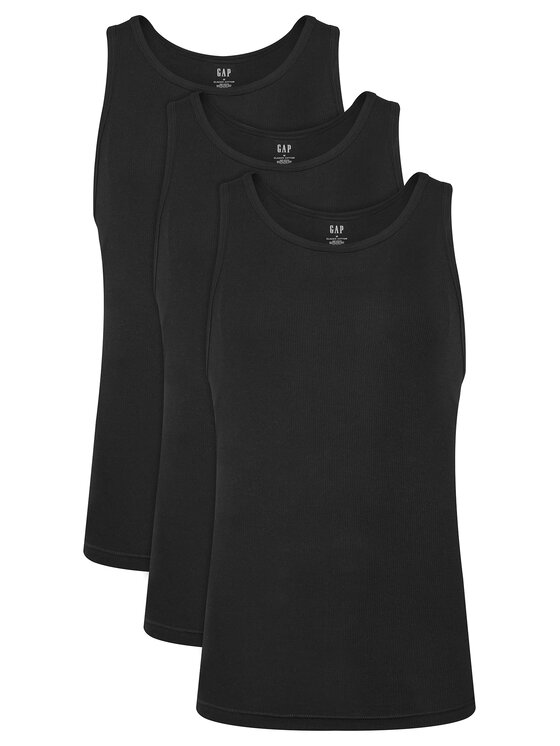 Gap Komplet tank topów 483958-01 Czarny Regular Fit