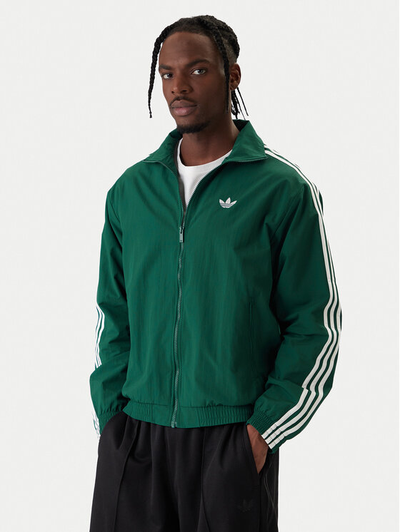 adidas Bluza Firebird KC8018 Zielony Regular Fit