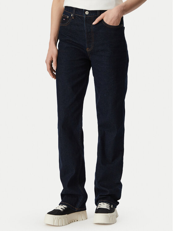 Tommy Jeans Jeansy DW0DW23030 Granatowy Straight Fit