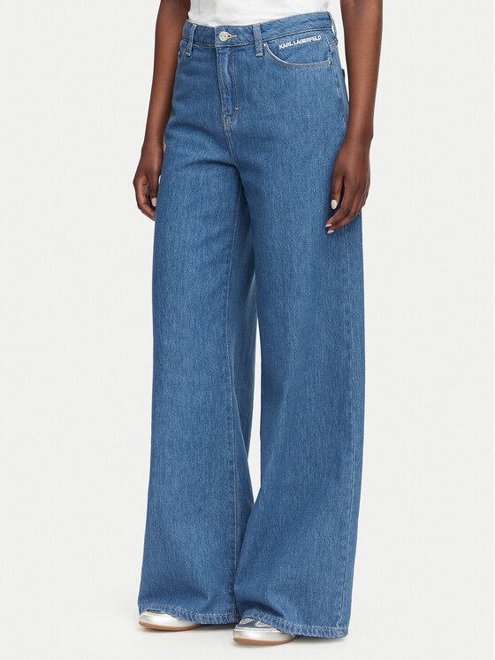 Karl Lagerfeld Jeans Jeansy B3W10046 Niebieski Wide Leg