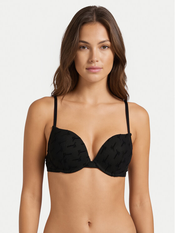 Guess Biustonosz push-up O6BC18 K5006 Czarny