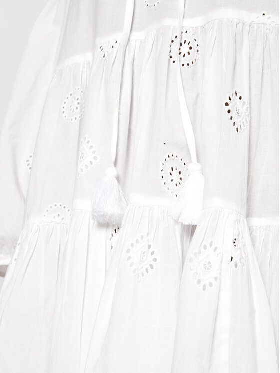 Seafolly Sukienka letnia Embroidery 54155 Biały Regular Fit