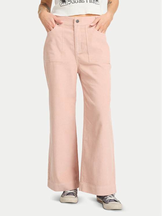 Billabong Spodnie materiałowe Sea Tone EBJNP00139 Różowy Wide Leg